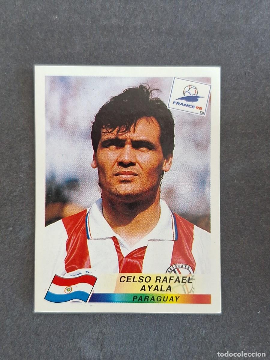 Cromos de f&uacute;tbol: L1 CELSO RAFAEL AYALA SELECCION PARAGUAY 266 MUNDIAL FRANCIA 98 PANINI NUNCA PEGADO SIN PEGAR