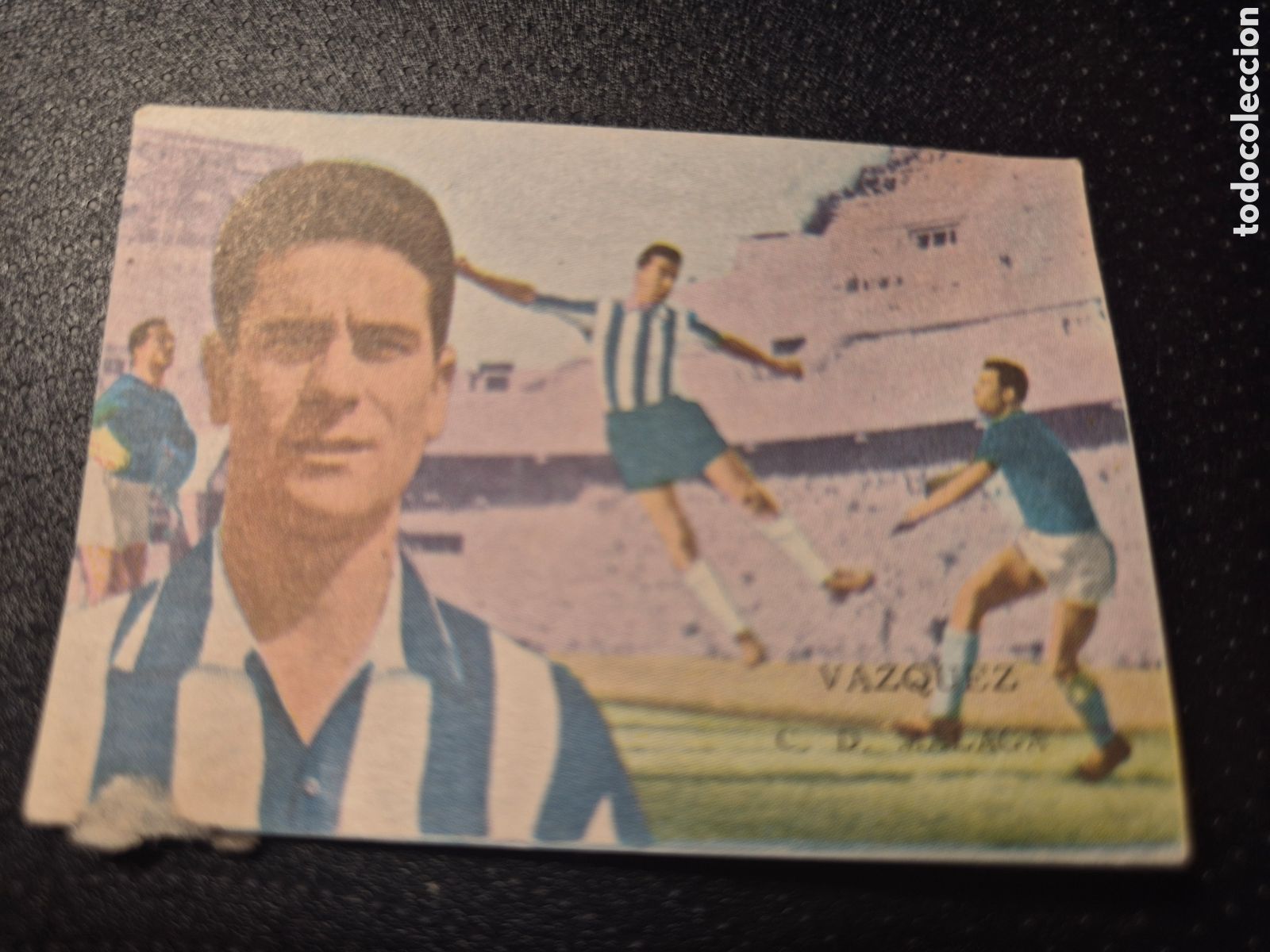 Fu&szlig;ball-Sticker: VAZQUEZ C D MALAGA LIGA 1962 63 62 63 DISGRA FHER