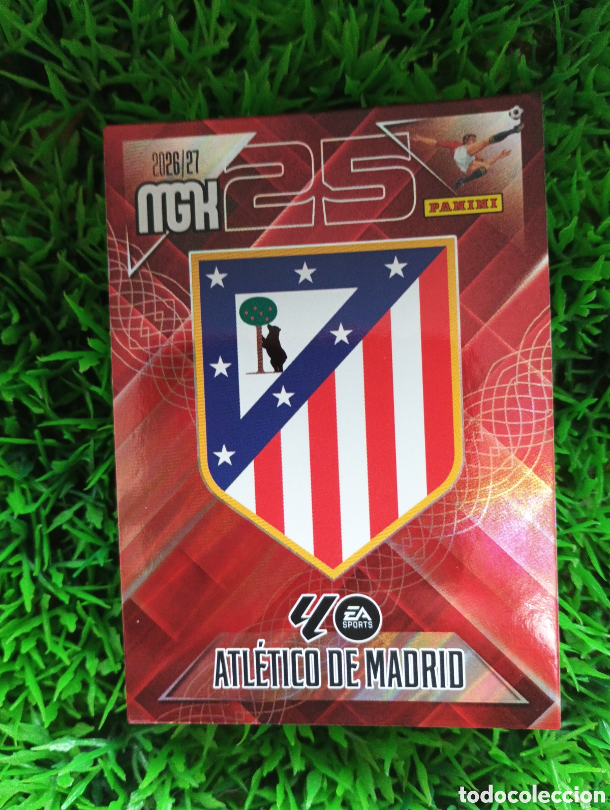 Cromos de f&uacute;tbol: Escudo Atletico De Madrid Megacracks 26-27 # 55