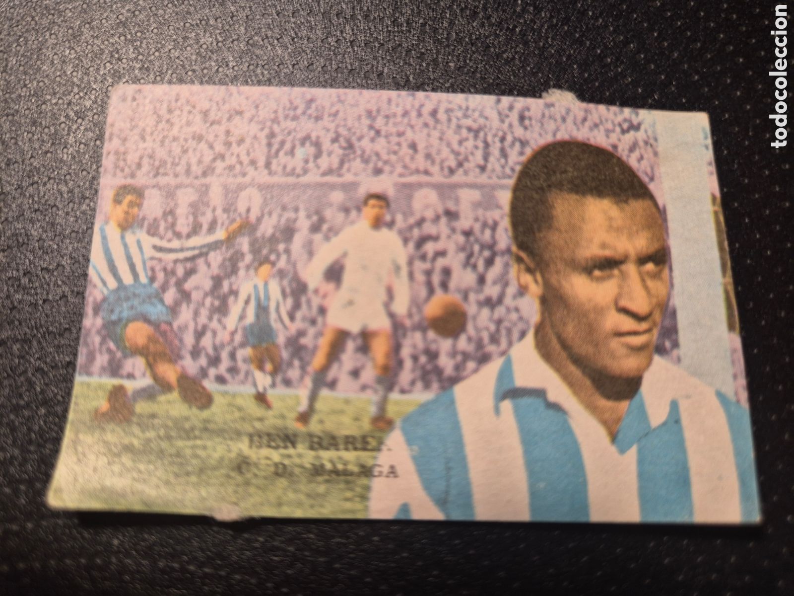 Fu&szlig;ball-Sticker: BEN BAREK C D MALAGA LIGA 1962 63 62 63 DISGRA FHER