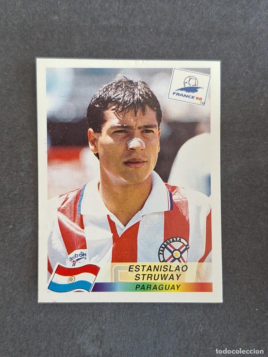 Cromos de f&uacute;tbol: L1 ESTANISLAO STRUWAY SELECCION PARAGUAY 273 MUNDIAL FRANCIA 98 PANINI NUNCA PEGADO SIN PEGAR
