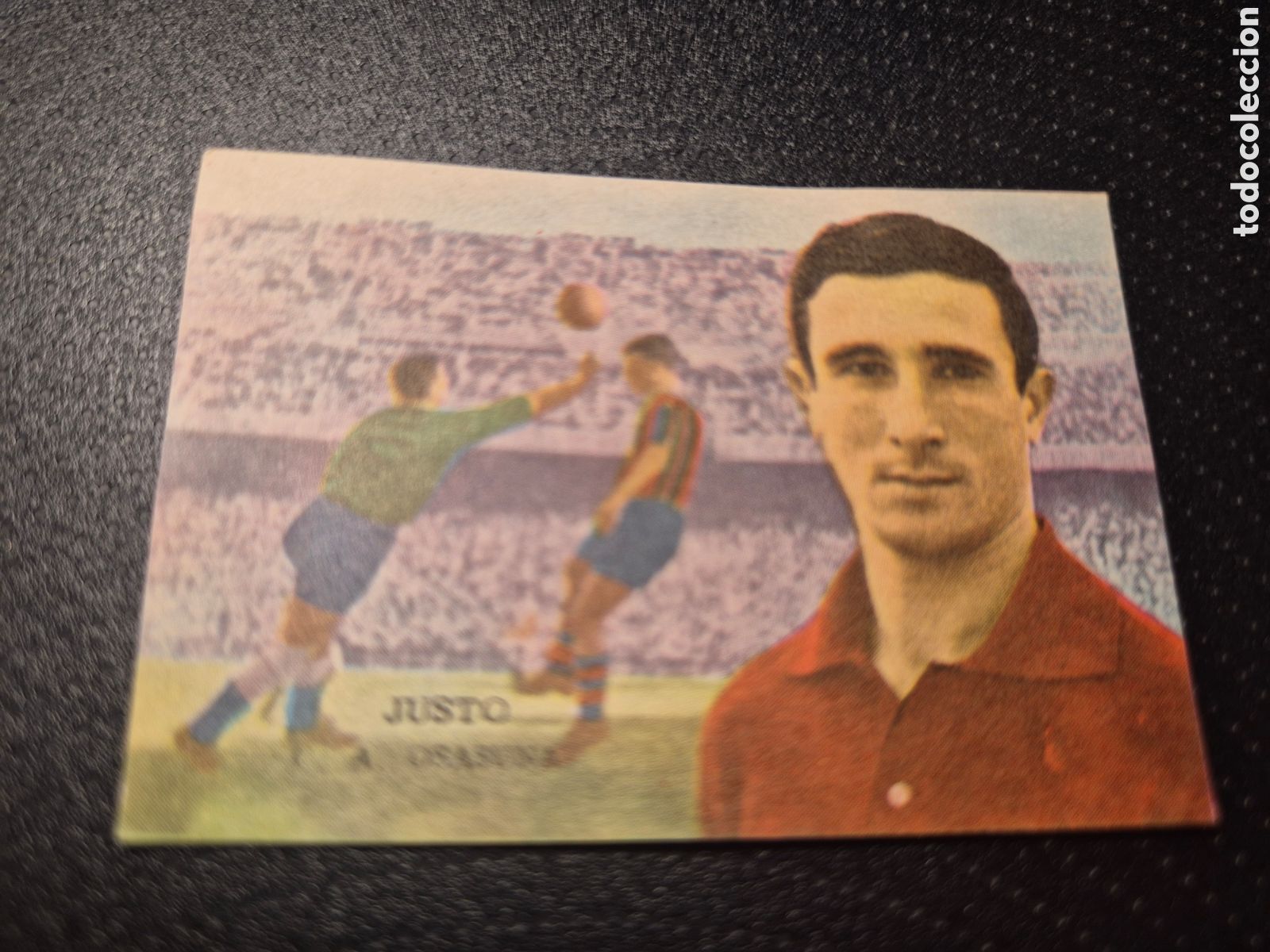 Cromos de Futebol: JUSTO C A OSASUNA LIGA 1962 63 62 63 DISGRA FHER