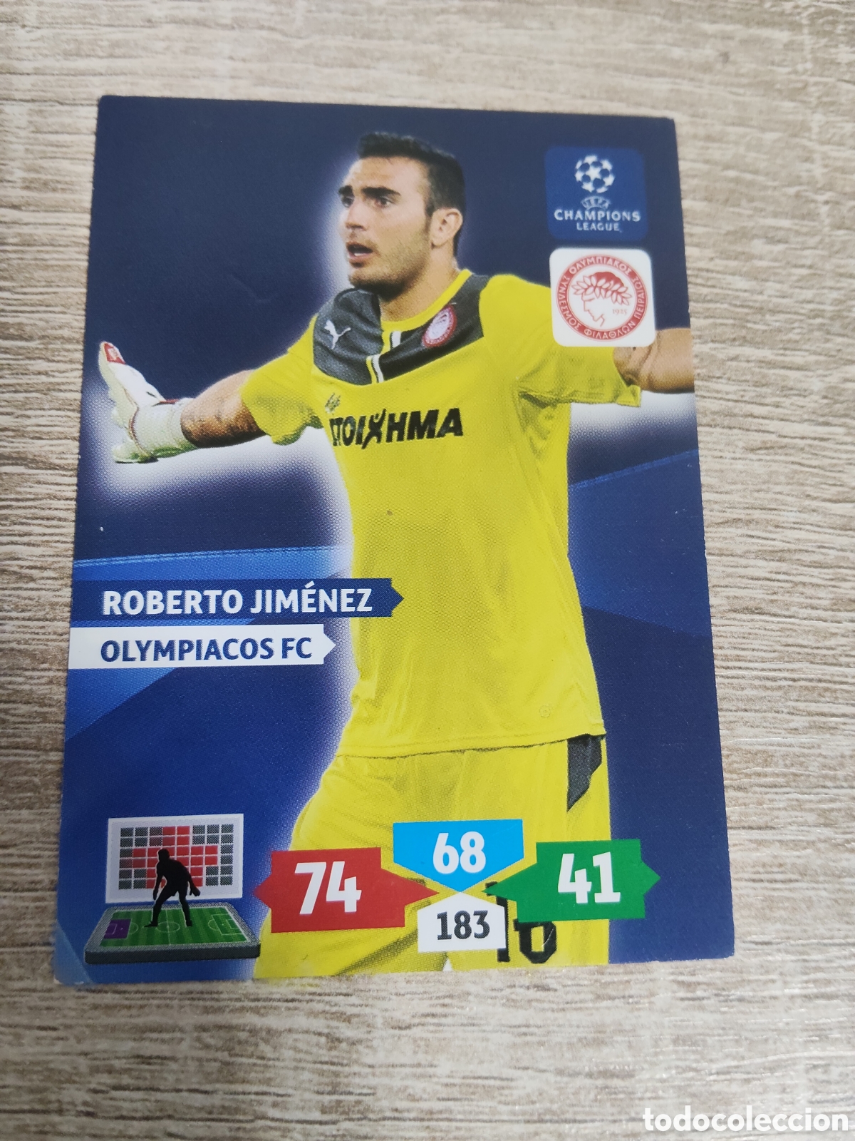 Cromos de f&uacute;tbol: Panini Adrenalyn champions league 2013 2014 13 14 Roberto Jim&eacute;nez Olimpiacos