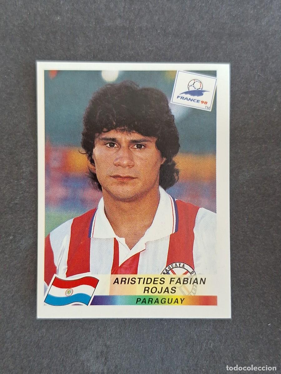 Cromos de f&uacute;tbol: L1 ARISTIDES FABIAN ROJAS SELECCION PARAGUAY 278 MUNDIAL FRANCIA 98 PANINI NUNCA PEGADO SIN PEGAR