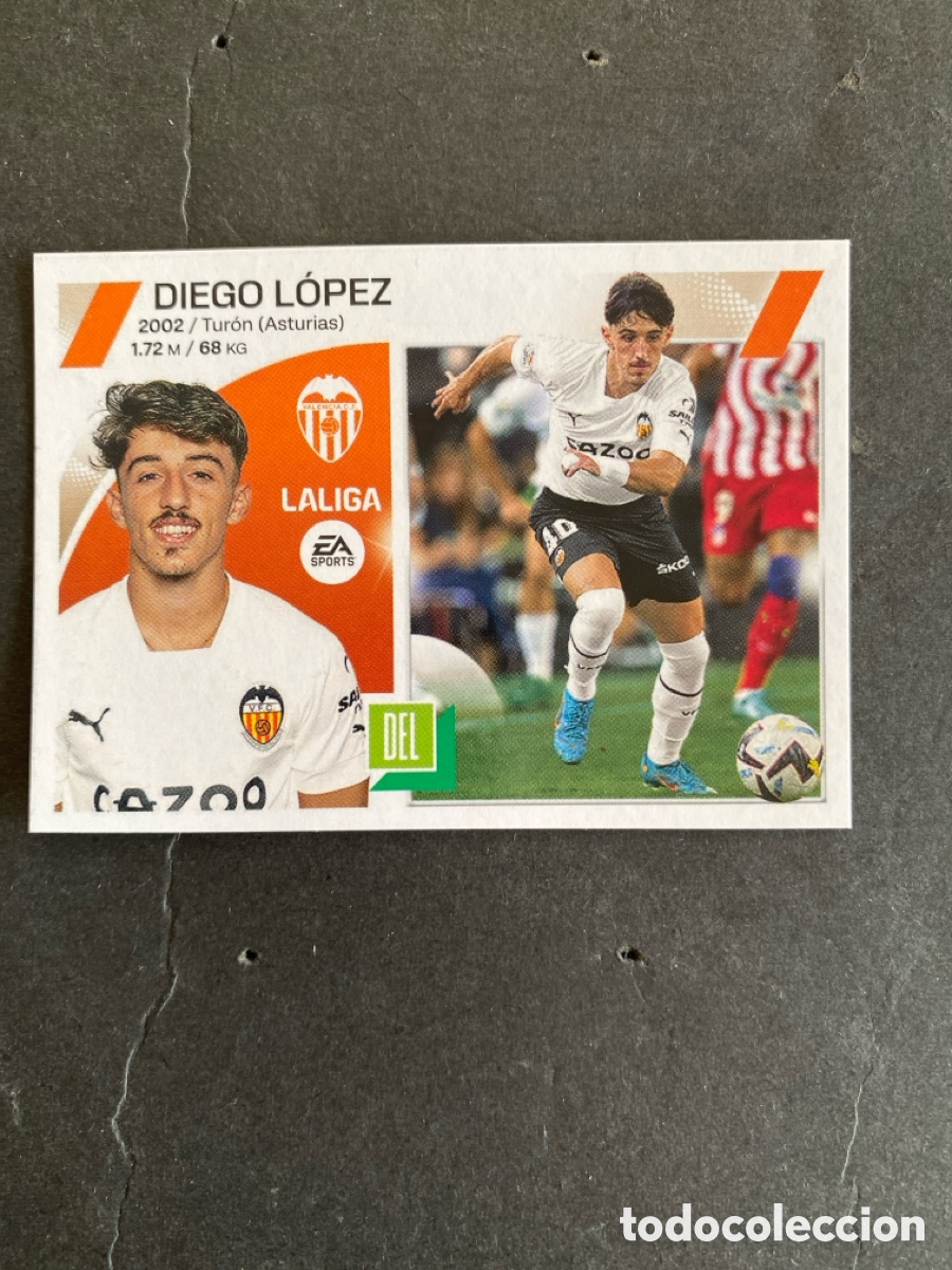 Cromos de f&uacute;tbol: Cromo liga 23/24 Valencia N* 16