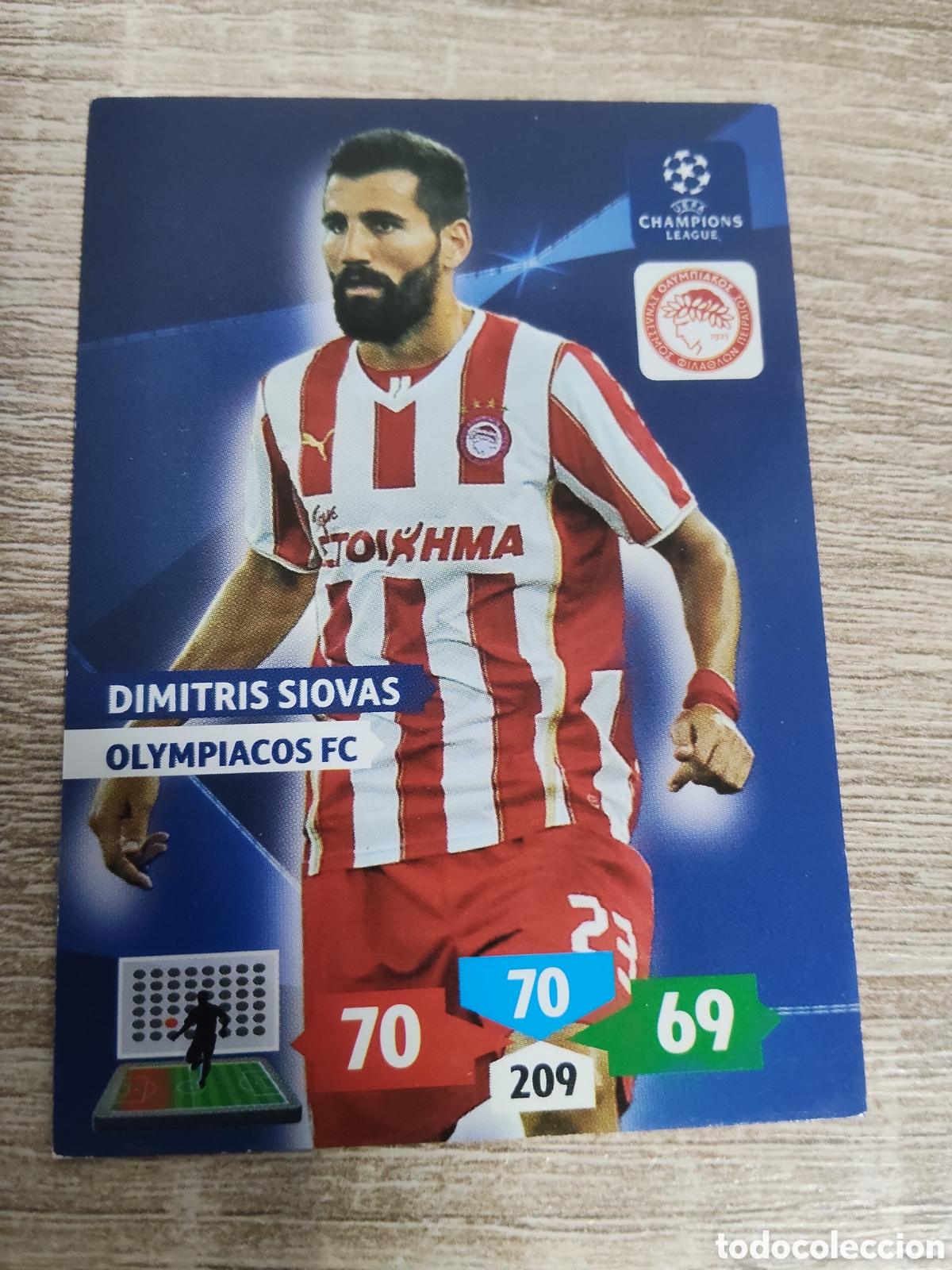 Cromos de f&uacute;tbol: Panini Adrenalyn champions league 2013 2014 13 14 Dimitris Siovas Olimpiacos