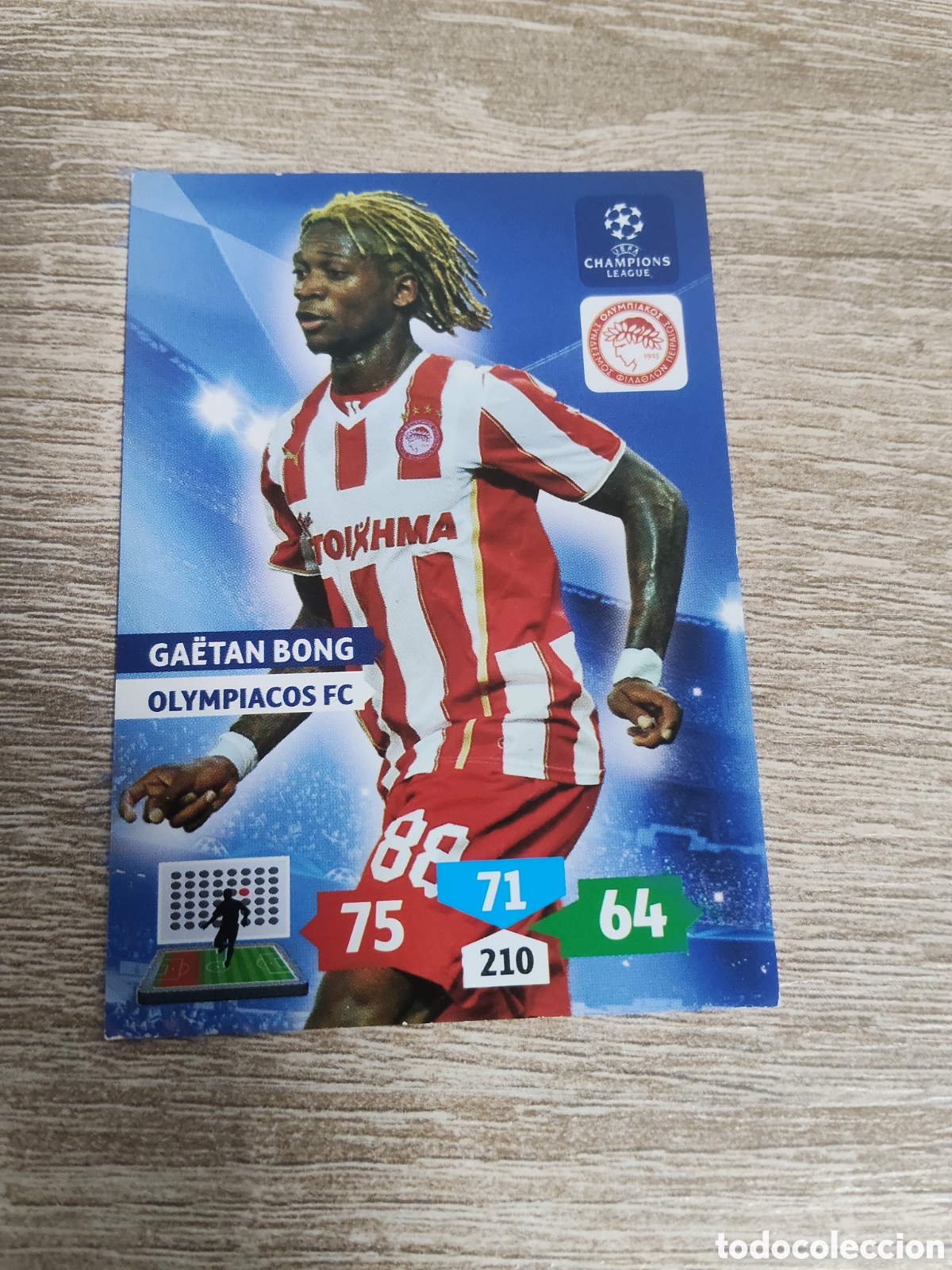 Cromos de f&uacute;tbol: Panini Adrenalyn champions league 2013 2014 13 14 Gaetan Bong Olimpiacos