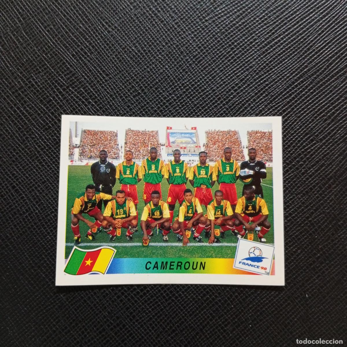 Cromos de f&uacute;tbol: 120 ALINEACION CAMERUN PANINI 1998 MUNDIAL CROMO FUTBOL FRANCIA 98 - SIN PEGAR - A22 PG370