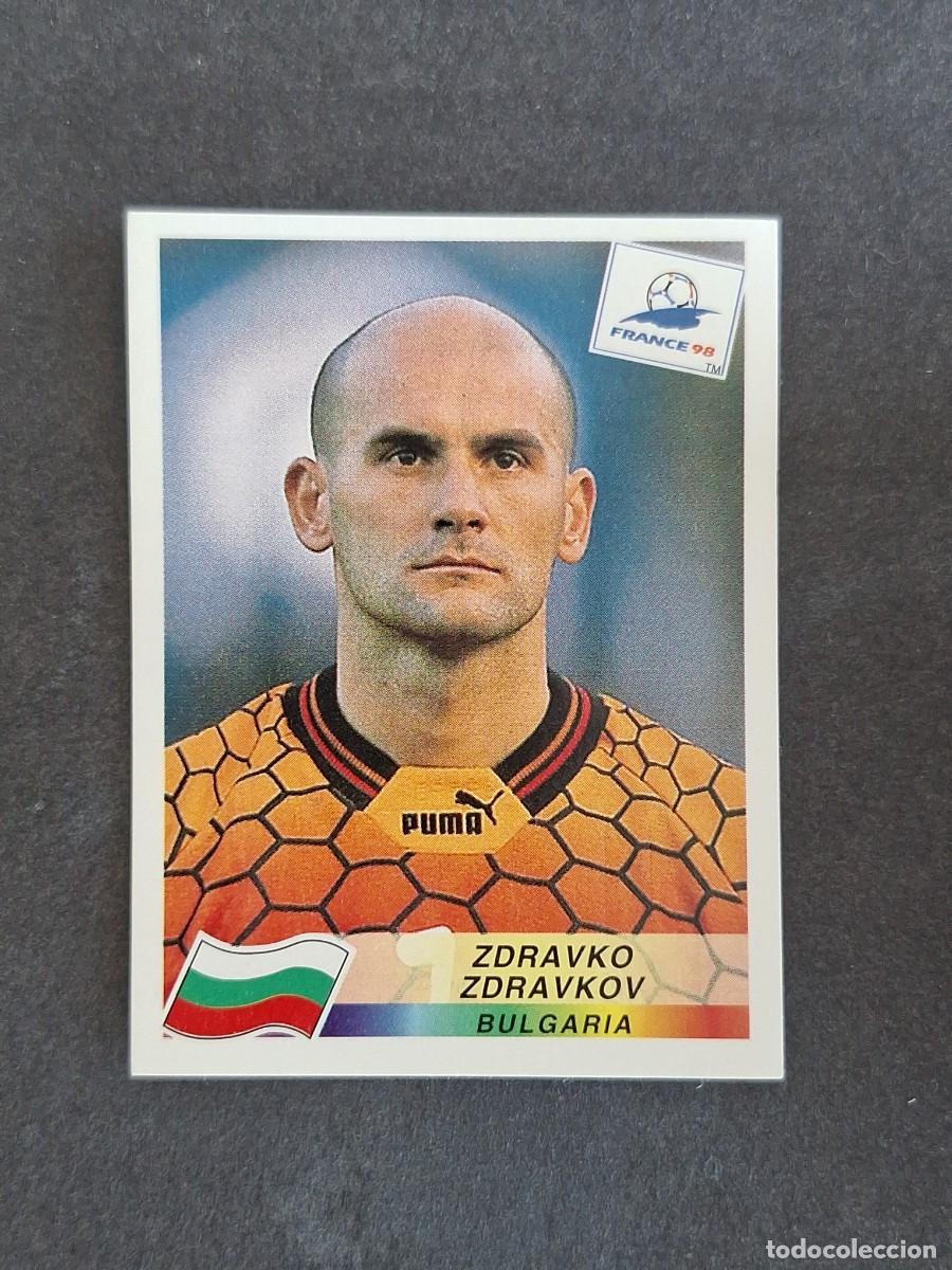 Cromos de f&uacute;tbol: L1 ZDRAVKO ZDRAVKOV SELECCION BULGARIA 283 MUNDIAL FRANCIA 98 PANINI NUNCA PEGADO SIN PEGAR