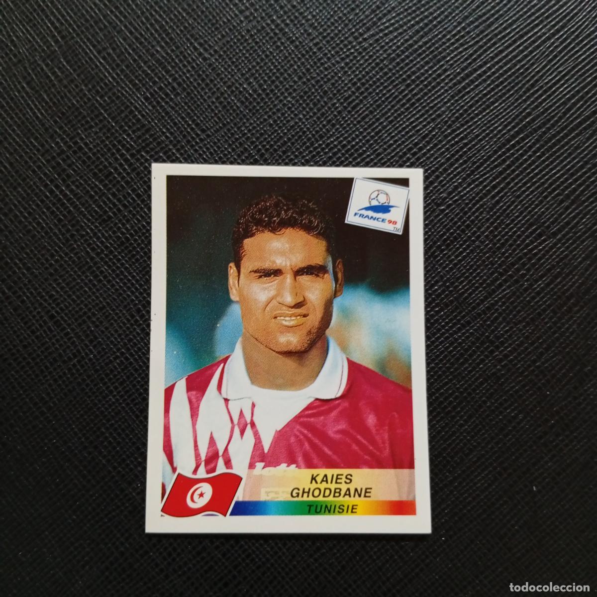 Cromos de f&uacute;tbol: 490 KAIES GHODBANE TUNEZ PANINI 1998 MUNDIAL CROMO FUTBOL FRANCIA 98 - SIN PEGAR - A22 PG370
