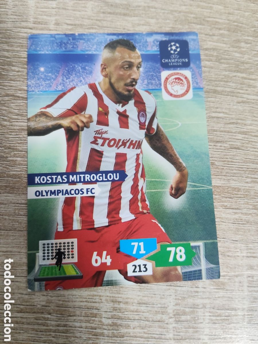 Fu&szlig;ball-Sticker: Panini Adrenalyn champions league 2013 2014 13 14 Kostas Mitroglou Olimpiacos