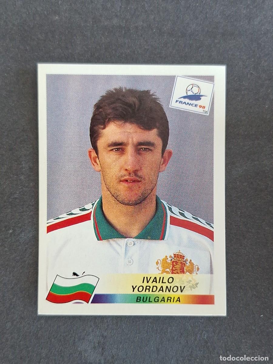 Cromos de f&uacute;tbol: L1 IVAILO YORDANOV SELECCION BULGARIA 289 MUNDIAL FRANCIA 98 PANINI NUNCA PEGADO SIN PEGAR
