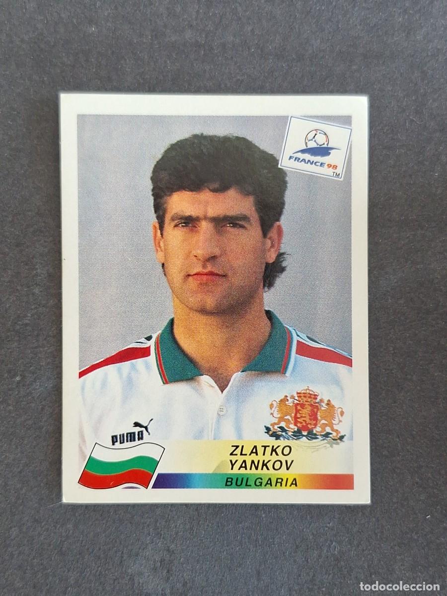 Cromos de f&uacute;tbol: L1 ZLATKO YANKOV SELECCION BULGARIA 290 MUNDIAL FRANCIA 98 PANINI NUNCA PEGADO SIN PEGAR
