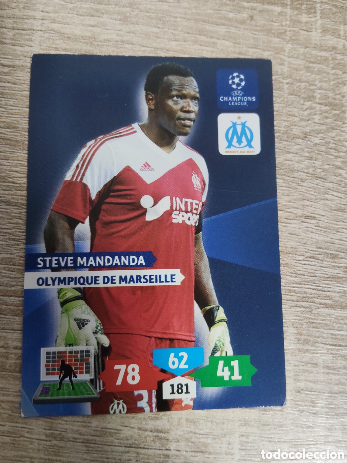 Cromos de f&uacute;tbol: Panini Adrenalyn champions league 2013 2024 13 14 Steve Mandanda Olympique de Marsella