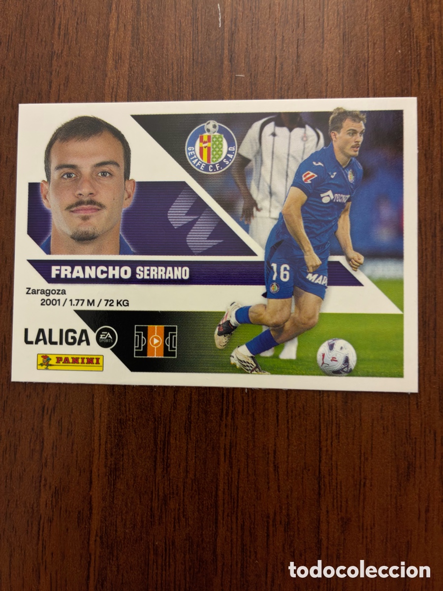 Cromos de f&uacute;tbol: Cromo Francho Serrano, N&ordm; 13, Getafe CF, Liga EA Sports 2026-27. Panini - Nuevo