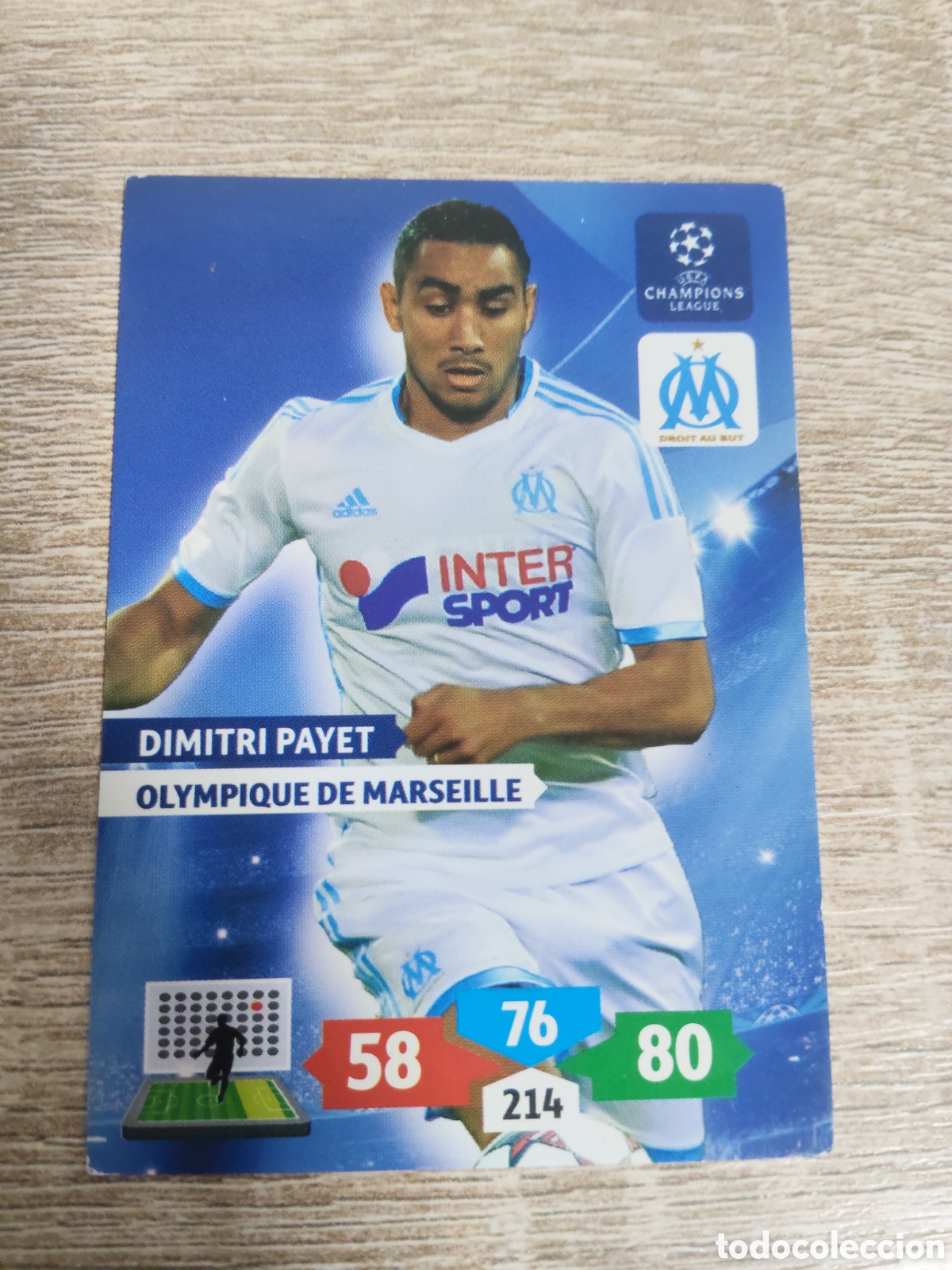 Figurine di Calcio: Panini Adrenalyn champions league 2013 2014 13 14 Dimitri Payet Olympique de Marsella