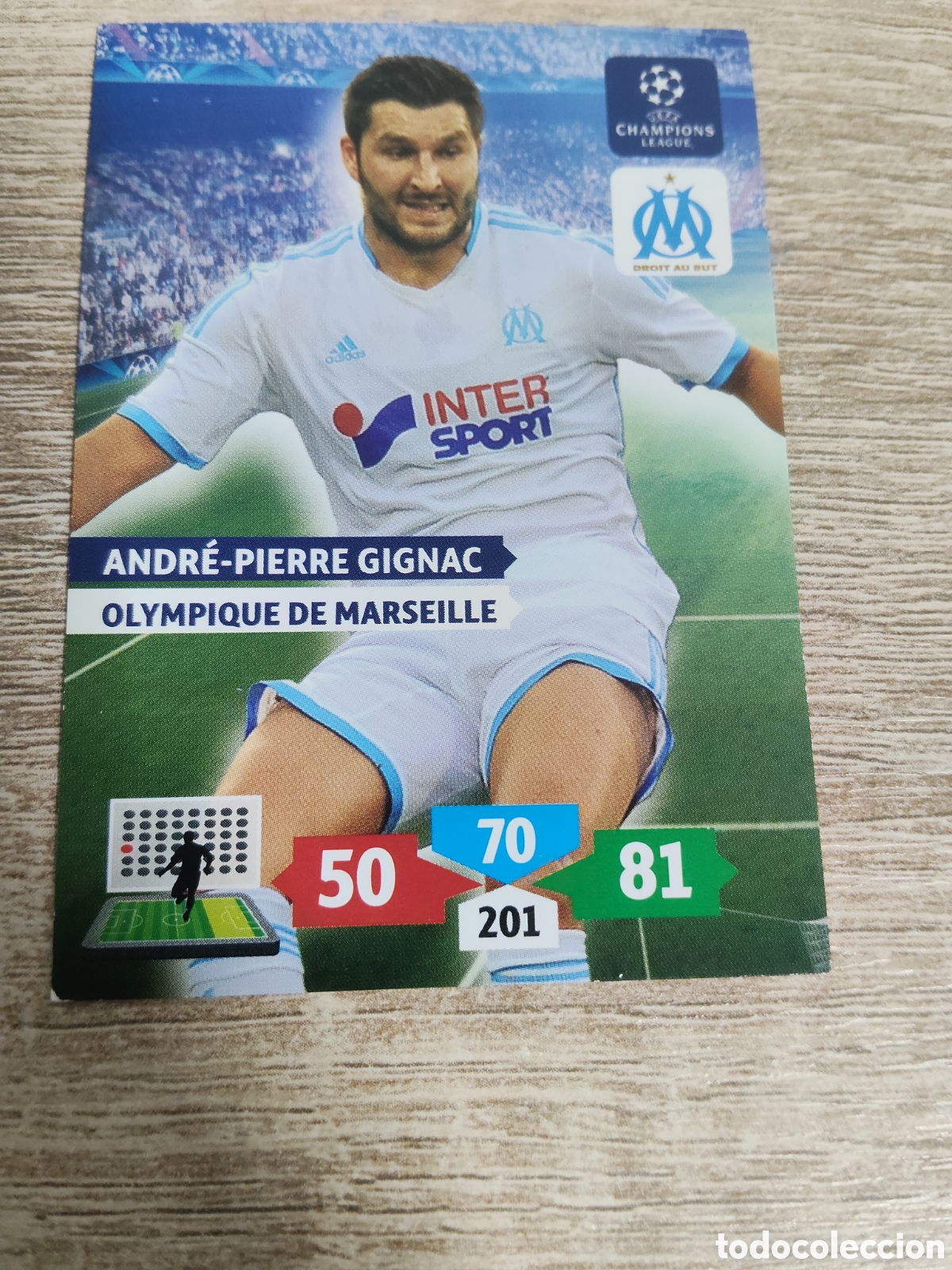 Figurine di Calcio: Panini Adrenalyn champions league 2013 2014 13 14 Andr&eacute;-Pierre Gignac Olympique de Marsella