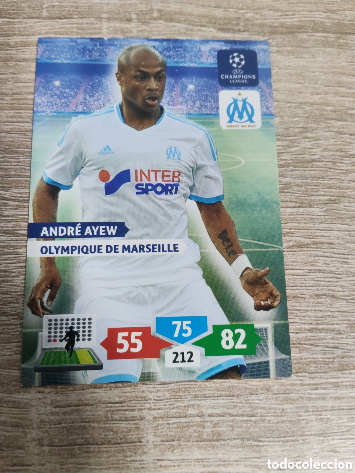 Figurine di Calcio: Panini Adrenalyn champions league 2013 2014 13 14 Andr&eacute; Ayew Olympique de Marsella