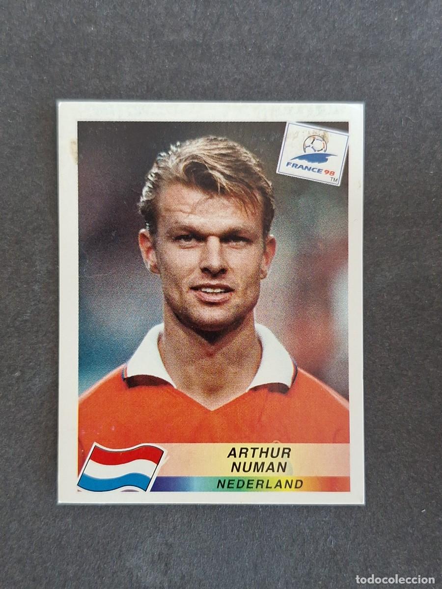 Cromos de f&uacute;tbol: L1 ARTHUR NUMAN SELECCION HOLANDA 306 MUNDIAL FRANCIA 98 PANINI NUNCA PEGADO SIN PEGAR