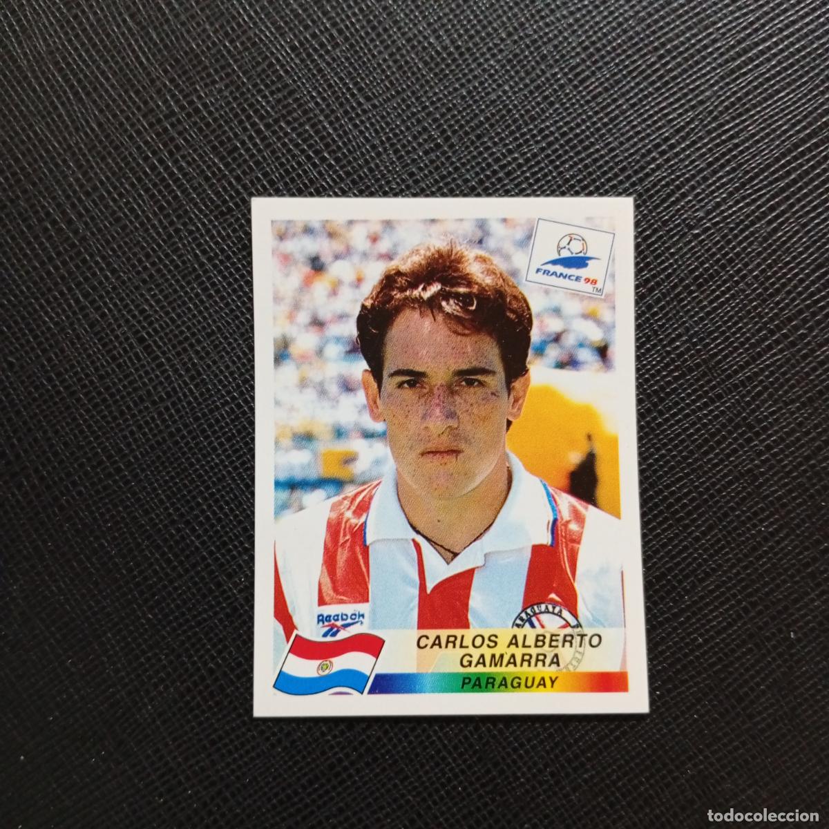Cromos de f&uacute;tbol: 268 GAMARRA PARAGUAY PANINI 1998 MUNDIAL CROMO FUTBOL FRANCIA 98 - SIN PEGAR - A22 PG415 B