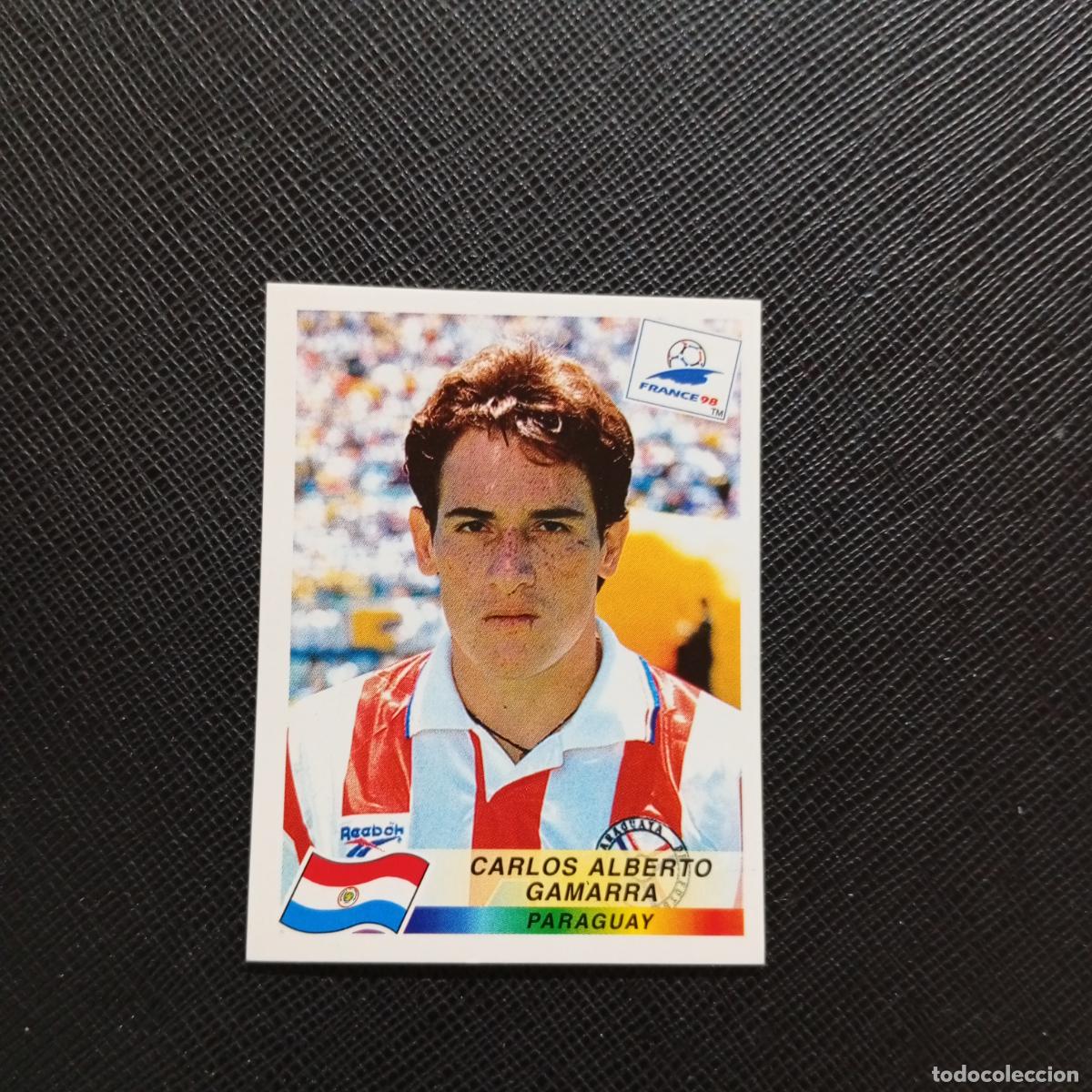 Cromos de f&uacute;tbol: 268 GAMARRA PARAGUAY PANINI 1998 MUNDIAL CROMO FUTBOL FRANCIA 98 - SIN PEGAR - A22 PG433 B