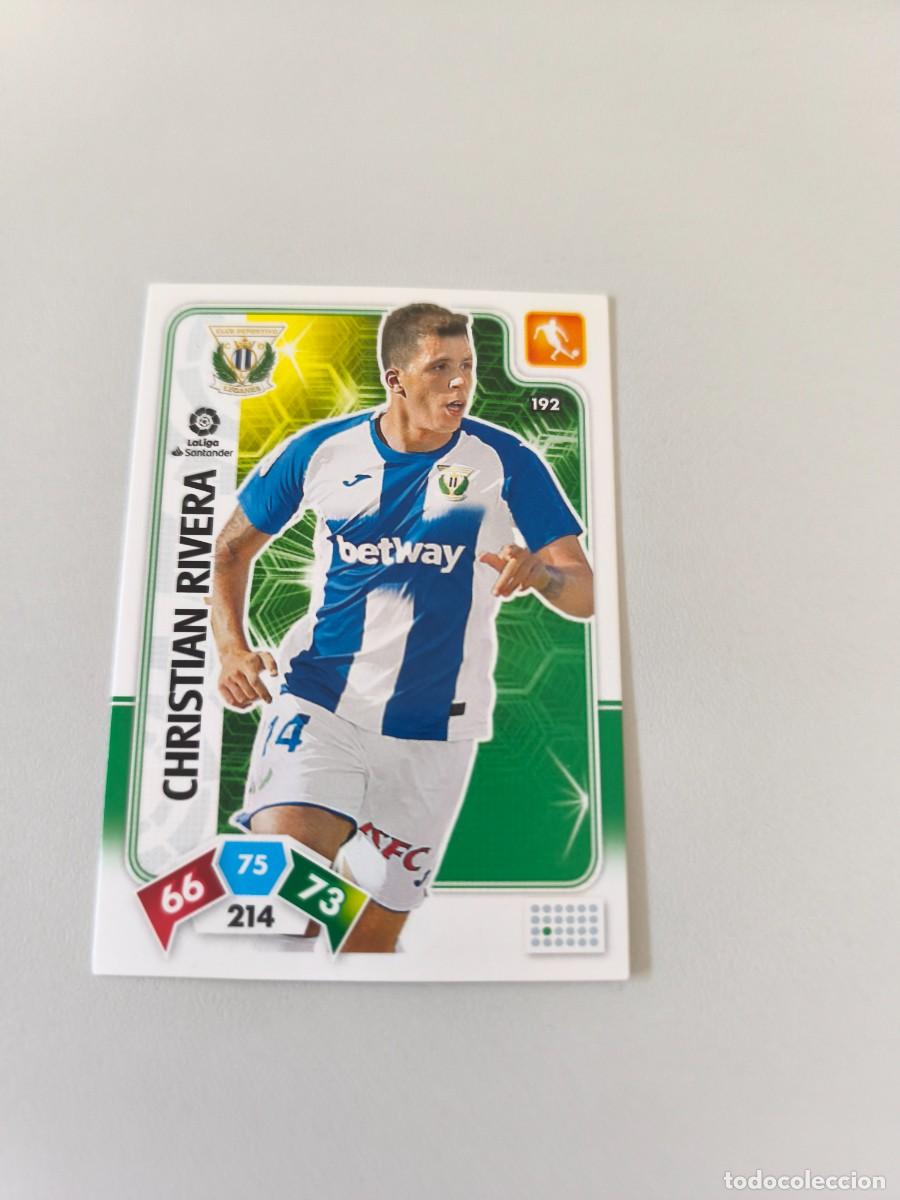 Cromos de f&uacute;tbol: ADRENALYN XL 2019 2020 19 20 CHRISTIAN RIVERA LEGANES 192 H4