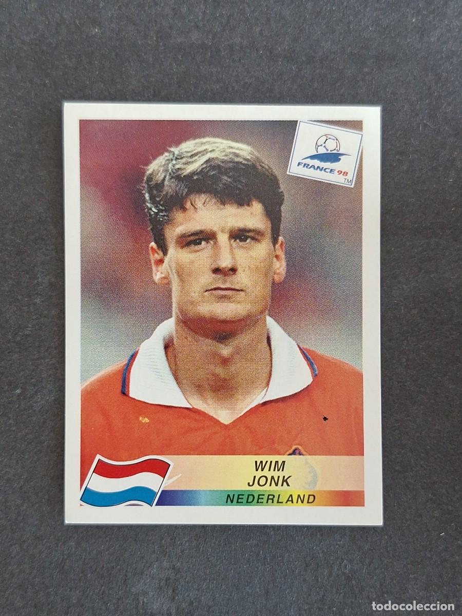 Cromos de f&uacute;tbol: L1 WIM JONK SELECCION HOLANDA 310 MUNDIAL FRANCIA 98 PANINI NUNCA PEGADO SIN PEGAR