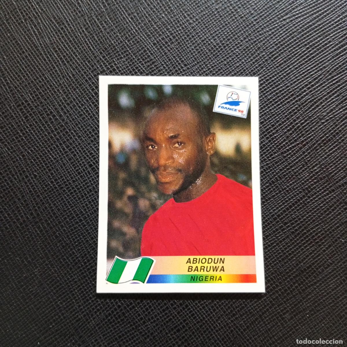 Figurine di Calcio: 247 ABIODUN BARUWA NIGERIA PANINI 1998 MUNDIAL CROMO FUTBOL FRANCIA 98 - SIN PEGAR - A22 PG379