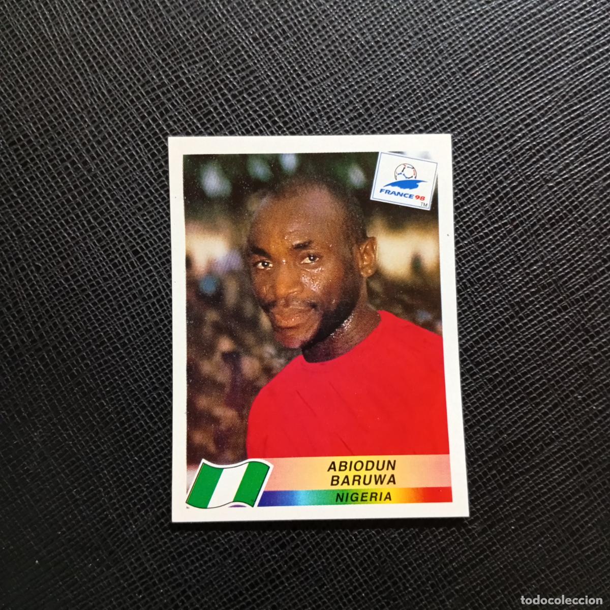 Cromos de f&uacute;tbol: 247 ABIODUN BARUWA NIGERIA PANINI 1998 MUNDIAL CROMO FUTBOL FRANCIA 98 - SIN PEGAR - A22 PG397