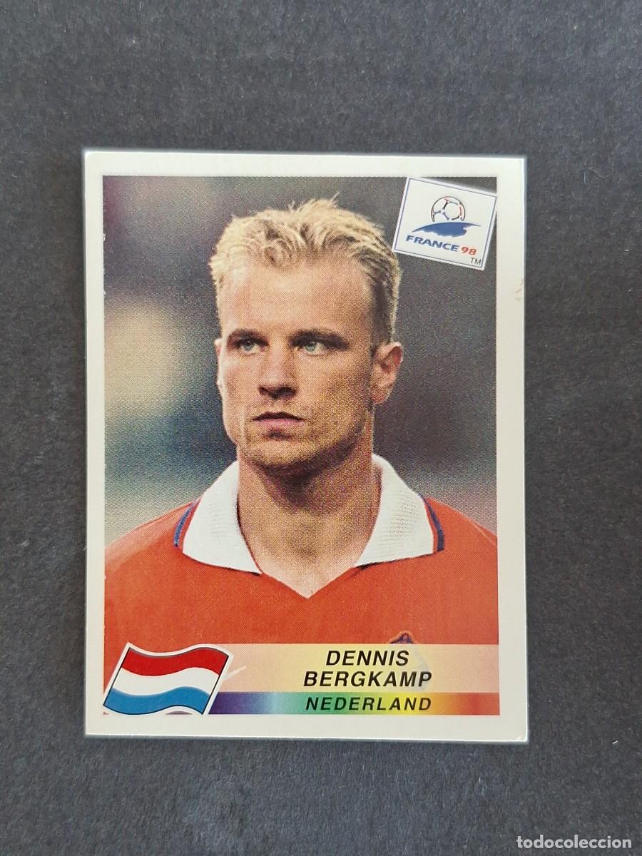 Cromos de f&uacute;tbol: L1 DENNIS BERGKAMP SELECCION HOLANDA 314 MUNDIAL FRANCIA 98 PANINI NUNCA PEGADO SIN PEGAR