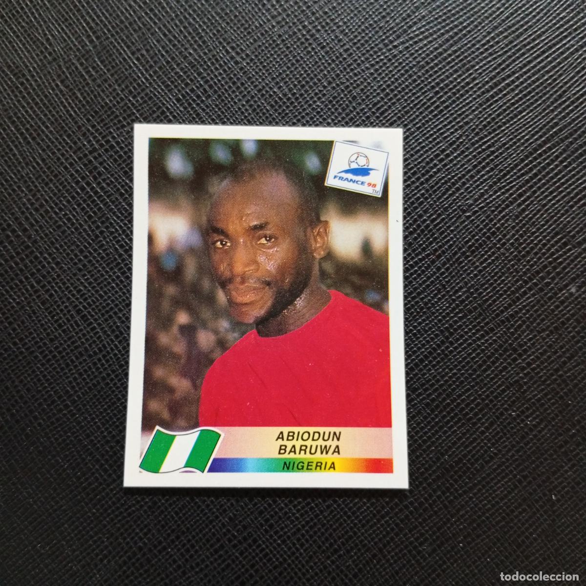 Cromos de f&uacute;tbol: 247 ABIODUN BARUWA NIGERIA PANINI 1998 MUNDIAL CROMO FUTBOL FRANCIA 98 - SIN PEGAR - A22 PG406