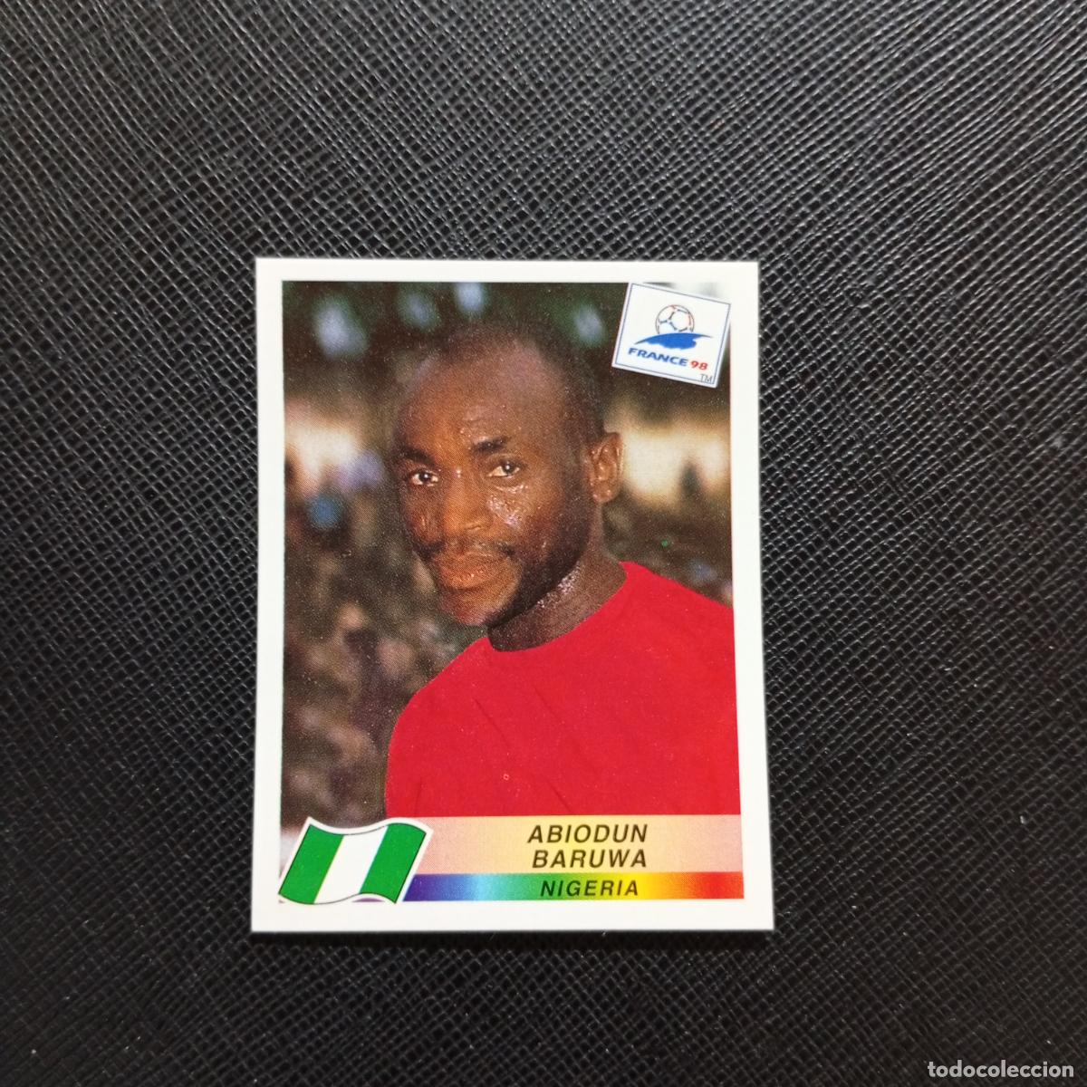 Cromos de f&uacute;tbol: 247 ABIODUN BARUWA NIGERIA PANINI 1998 MUNDIAL CROMO FUTBOL FRANCIA 98 - SIN PEGAR - A22 PG415