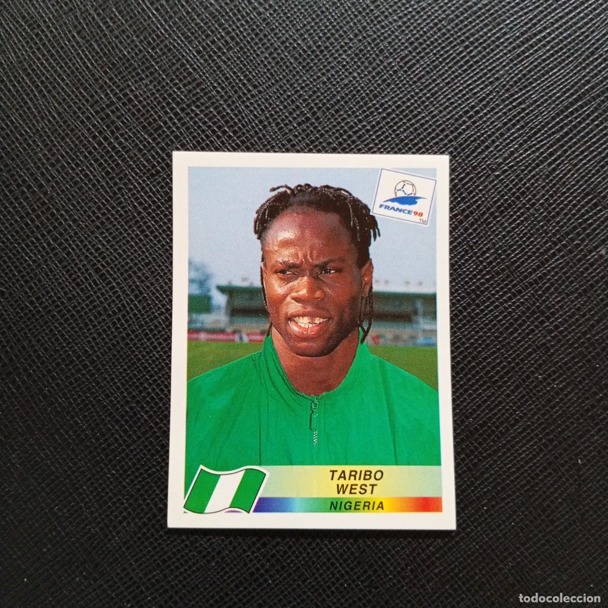 Cromos de f&uacute;tbol: 248 TARIBO WEST NIGERIA PANINI 1998 MUNDIAL CROMO FUTBOL FRANCIA 98 - SIN PEGAR - A22 PG415