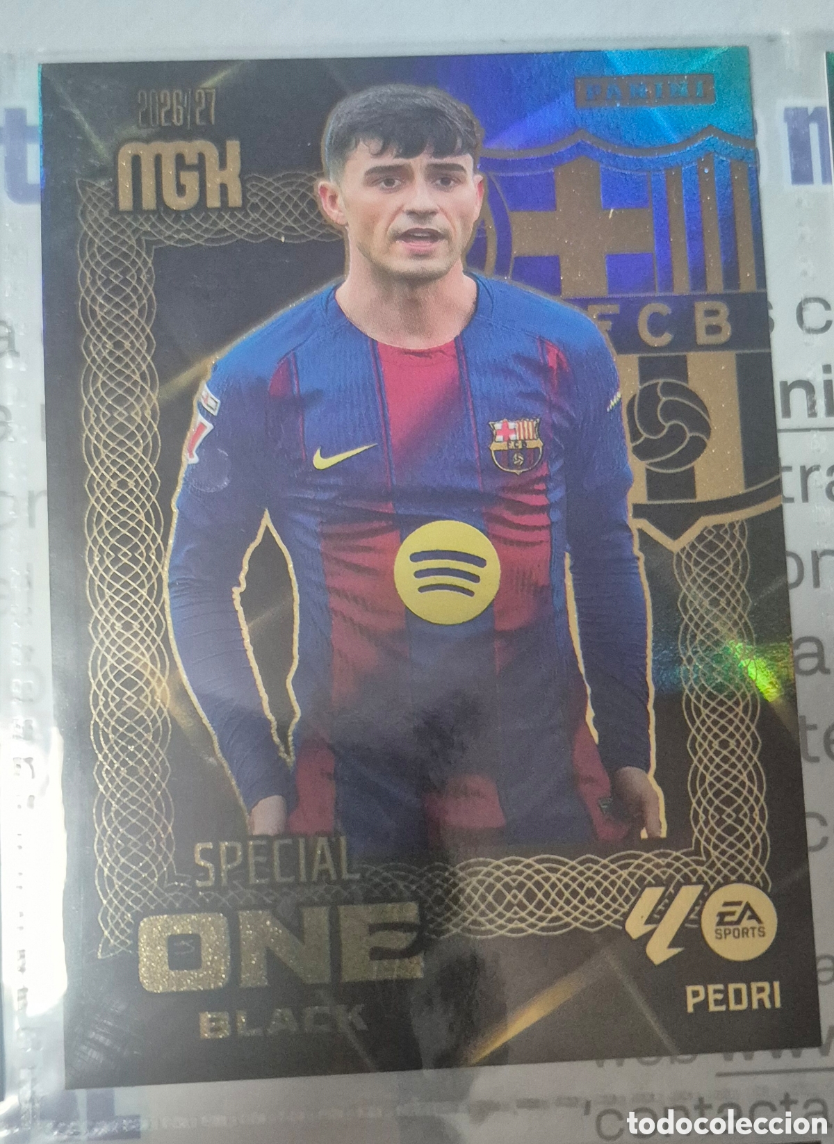 Cromos de f&uacute;tbol: Pedri barcelona special one black megacracks 26 27
