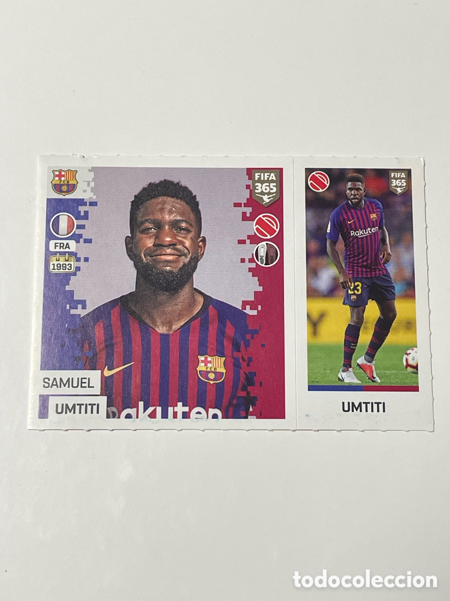 Cromos de f&uacute;tbol: Samuel Umtiti F. C. Barcelona Panini 365 18/19 #60