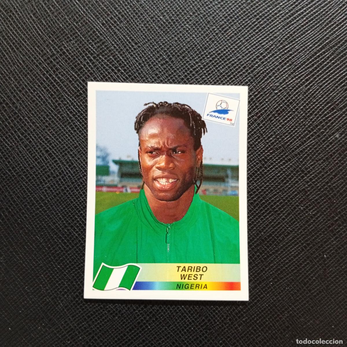 Cromos de f&uacute;tbol: 248 TARIBO WEST NIGERIA PANINI 1998 MUNDIAL CROMO FUTBOL FRANCIA 98 - SIN PEGAR - A22 PG424 B