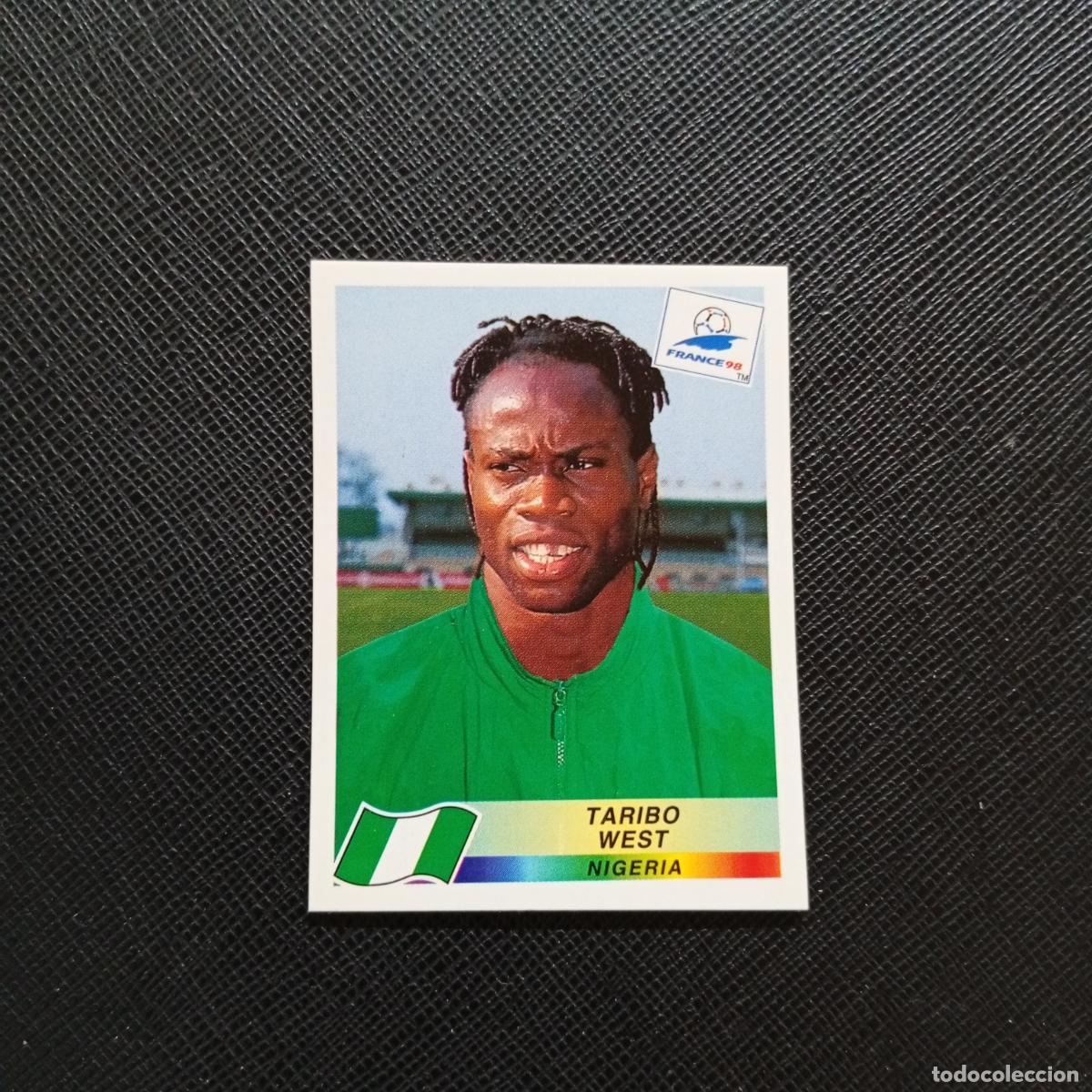 Cromos de Futebol: 248 TARIBO WEST NIGERIA PANINI 1998 MUNDIAL CROMO FUTBOL FRANCIA 98 - SIN PEGAR - A22 PG442