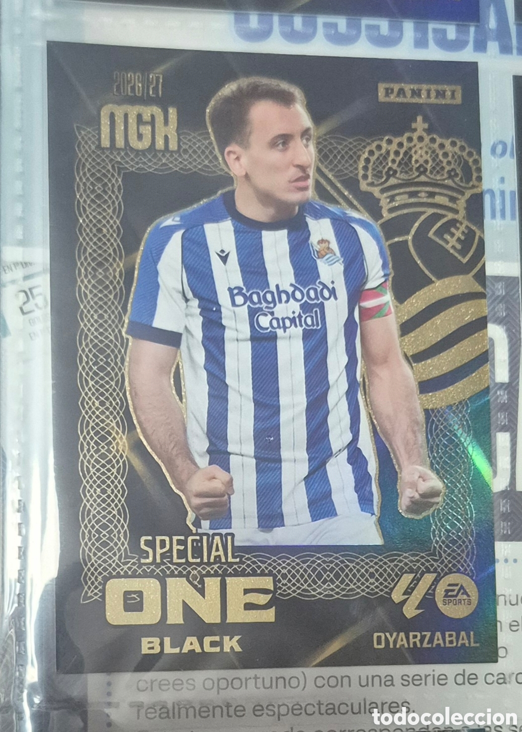 Football Stickers: Oyarzabal real sociedad special one black megacracks 26 27