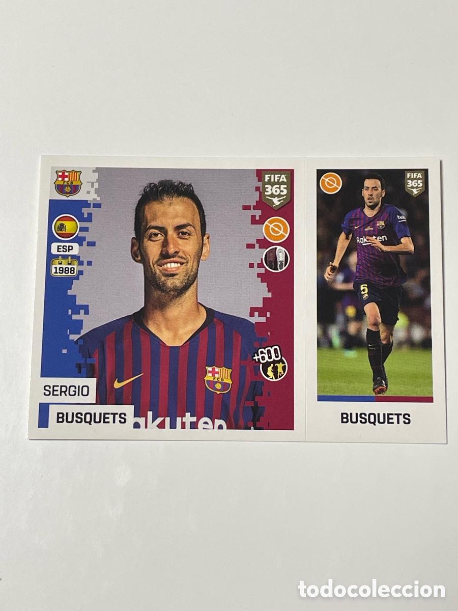 Cromos de Futebol: Sergio Busquets F. C. Barcelona Panini 365 18/19 #65