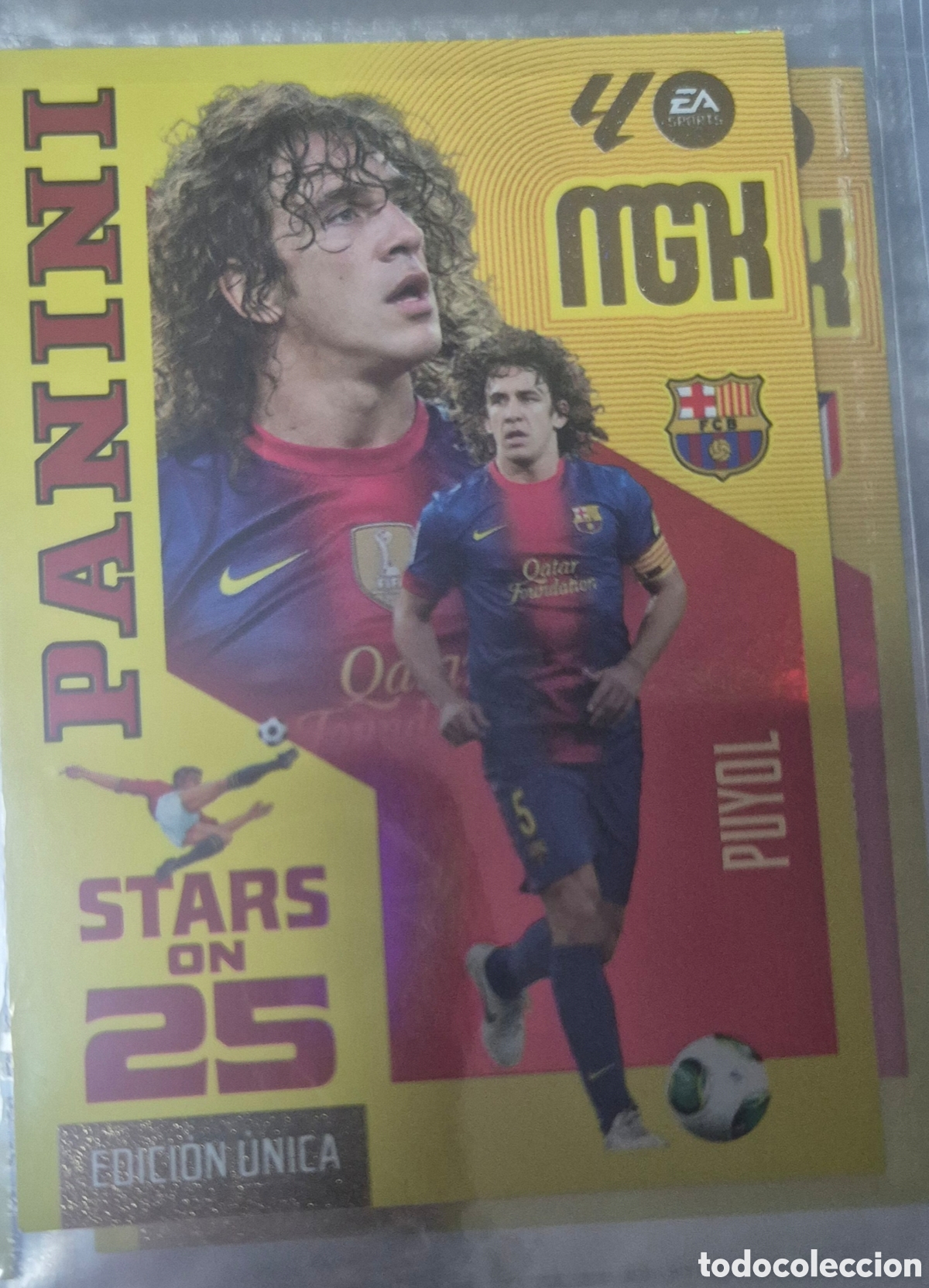 Cartes &agrave; collectionner de Football: Puyol barcelona stars on 25 megacracks 26 27
