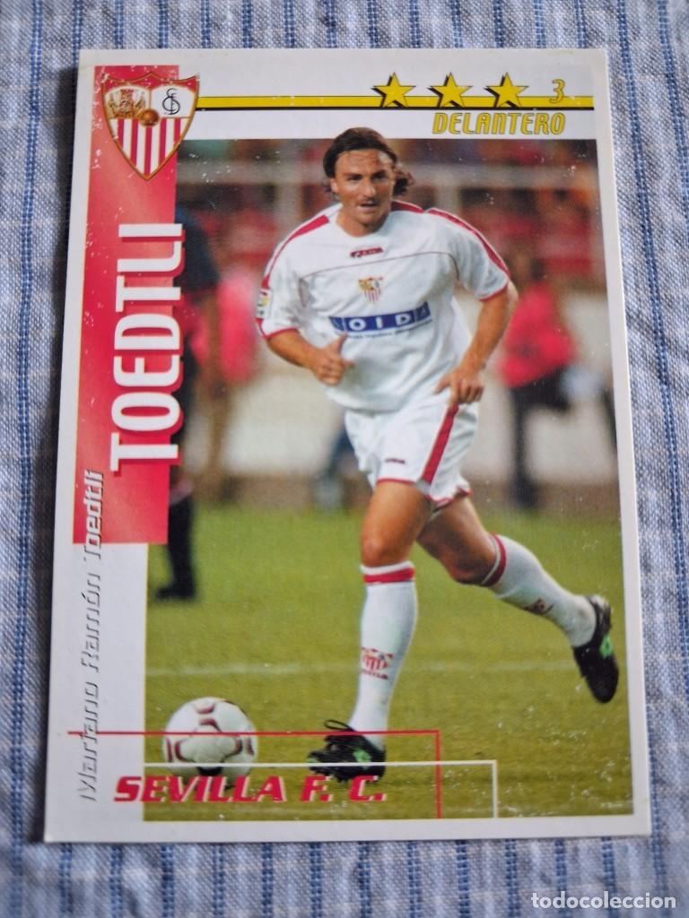 Cartes &agrave; collectionner de Football: F&uacute;tbol Match Total. Liga 2002 &ndash; 2003. Toedtli. Sevilla F.C. Magic Box Int. Estado ver imagen