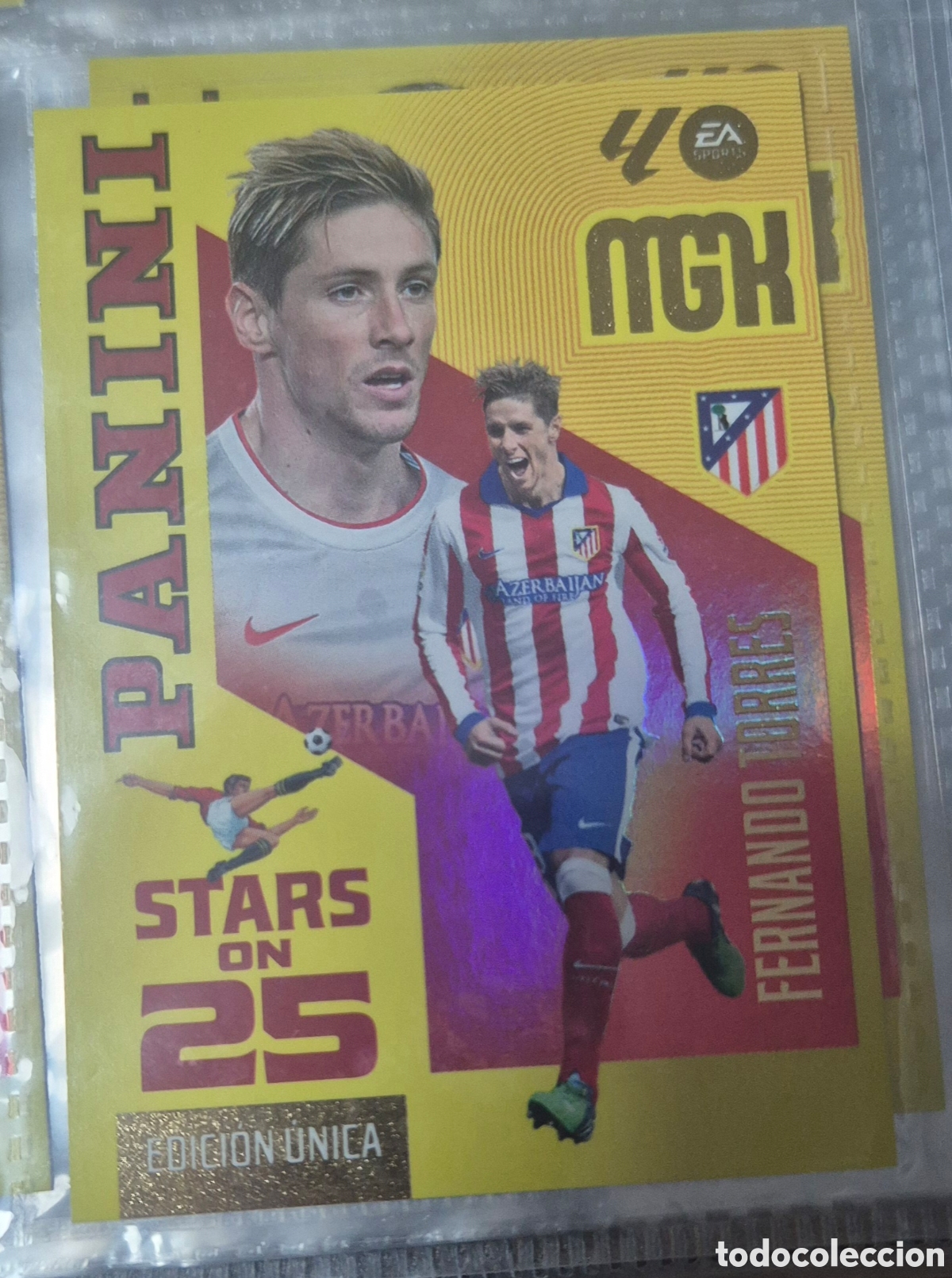 Cartes &agrave; collectionner de Football: Fernando torrea atletico de madrid stars on 25 megacracks 26 27