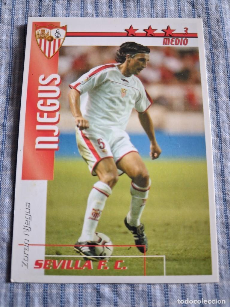 Cartes &agrave; collectionner de Football: F&uacute;tbol Match Total. Liga 2002 &ndash; 2003. Njegus. Sevilla F.C. Magic Box Int. Estado ver imagen