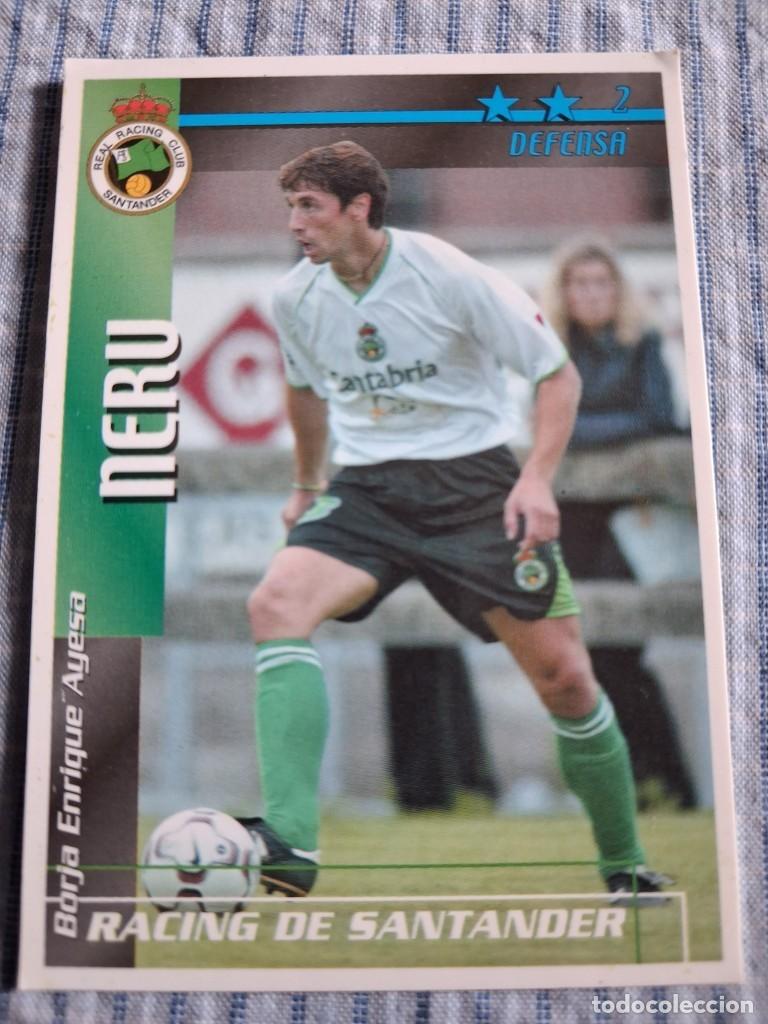 Cromos de Futebol: F&uacute;tbol Match Total. Liga 2002 &ndash; 2003. Neru. Racing de Santander. Magic Box Int. Estado ver imagen