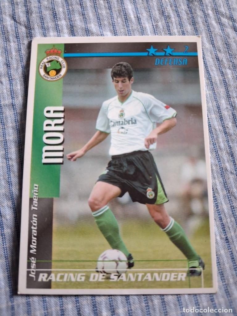Cromos de Futebol: F&uacute;tbol Match Total. Liga 2002 &ndash; 2003. Mora. Racing de Santander. Magic Box Int. Estado ver imagen