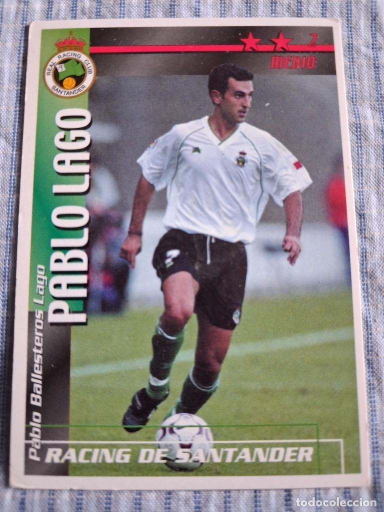 Cromos de Futebol: F&uacute;tbol Match Total. Liga 2002 &ndash; 2003. Pablo Largo. Racing de Santander. Magic Box Int.