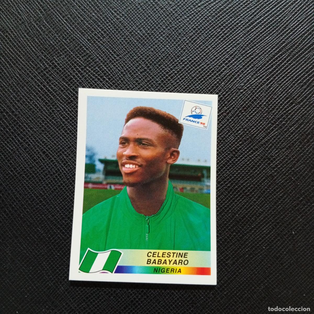 Fu&szlig;ball-Sticker: 250 BABAYARO NIGERIA PANINI 1998 MUNDIAL CROMO FUTBOL FRANCIA 98 - SIN PEGAR - A22 PG496
