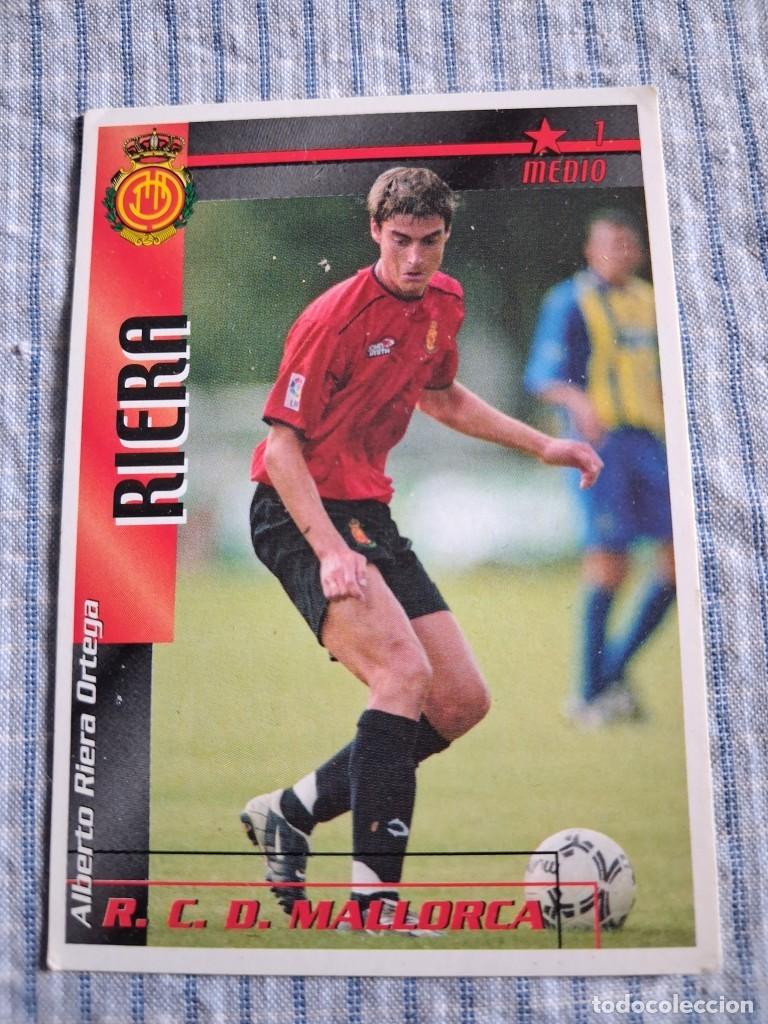 Figurine di Calcio: F&uacute;tbol Match Total. Liga 2002 &ndash; 2003. Riera. R.C.D. Mallorca. Magic Box Int. Estado ver imagen