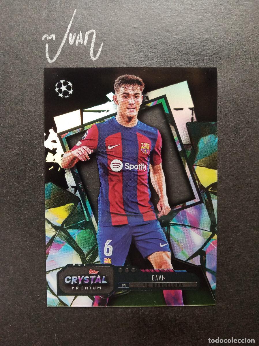 Figurine di Calcio: N&ordm; 36 GAVI FC BARCELONA ESPA&Ntilde;A ⚽ TOPPS &reg; CRYSTAL PREMIUM UEFA CHAMPIONS LEAGUE 2023 2024 23 24 NUEVO