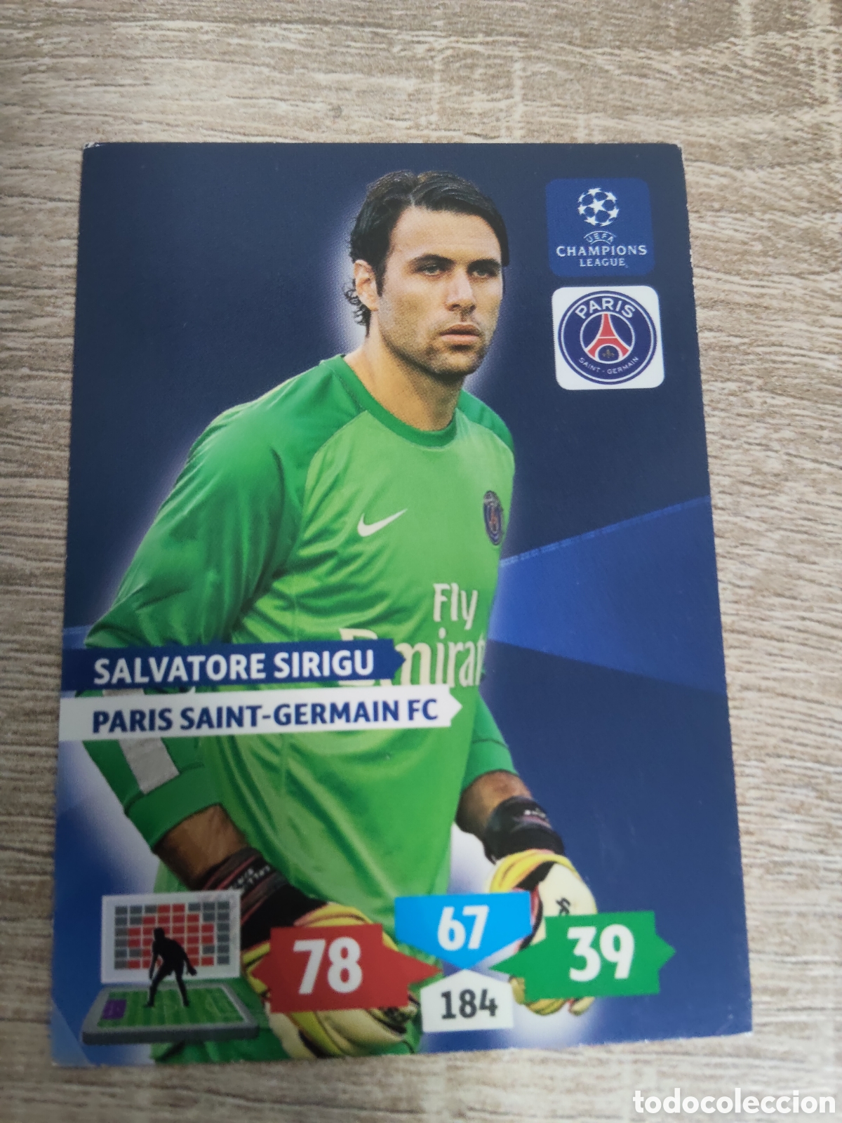 Cromos de Futebol: Panini Adrenalyn champions league 2013 2024 13 14 Salvatore Sirigu PSG